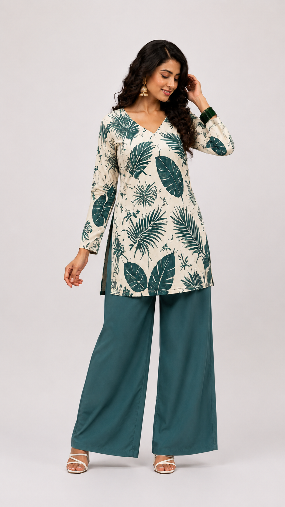 Straight Sleeves Kurti