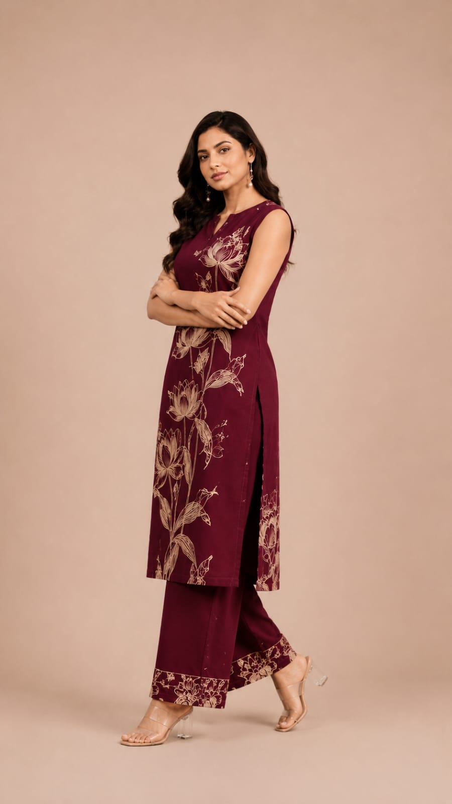 Burgundy Lotus