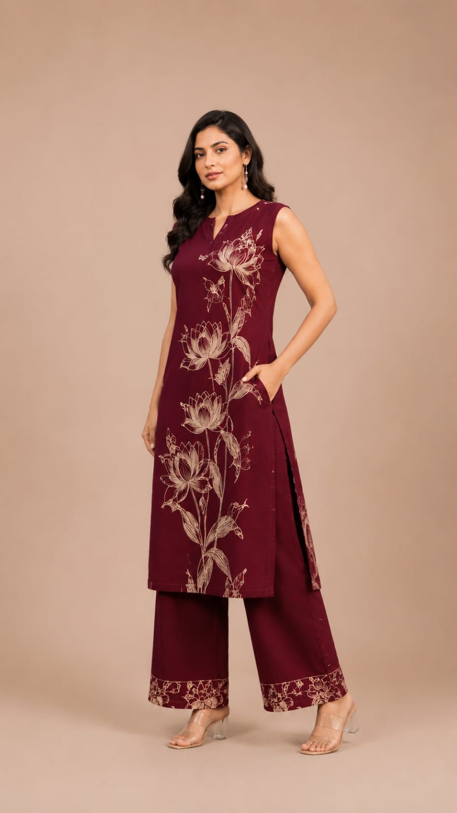 Burgundy Lotus