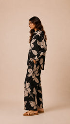 Monochrome Floral Co-Ord Set